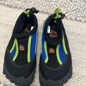 RBX Kids Black, Blue, and Green Water Shoes
